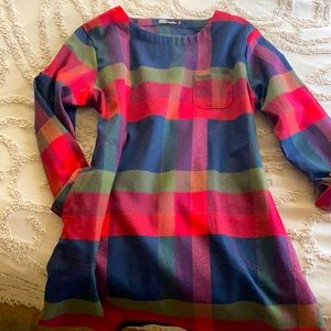 Cupshe dress medium, flannel, has pockets.